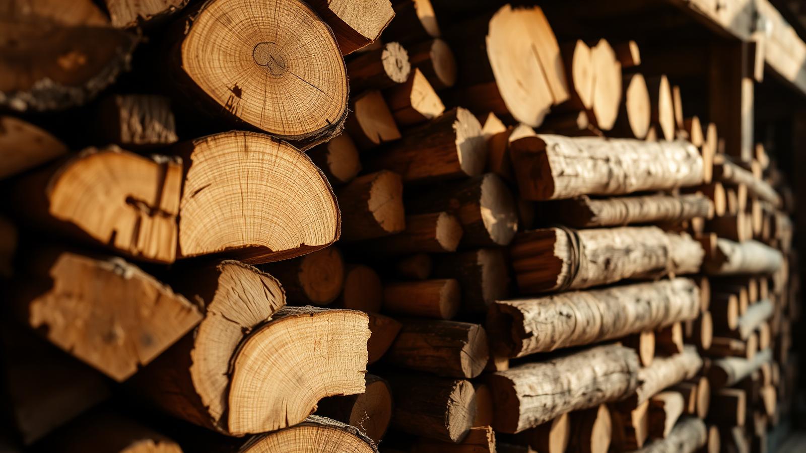 Firewood Supply — professional tree surgery service in Staffordshire by RJ Hutchinson