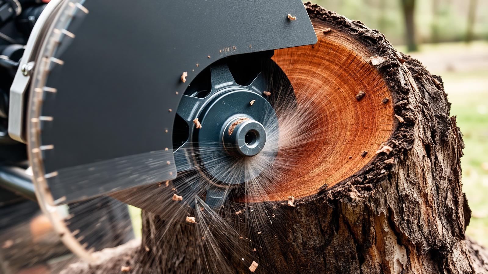 Stump Grinding (Standalone) — professional tree surgery service in Staffordshire by RJ Hutchinson